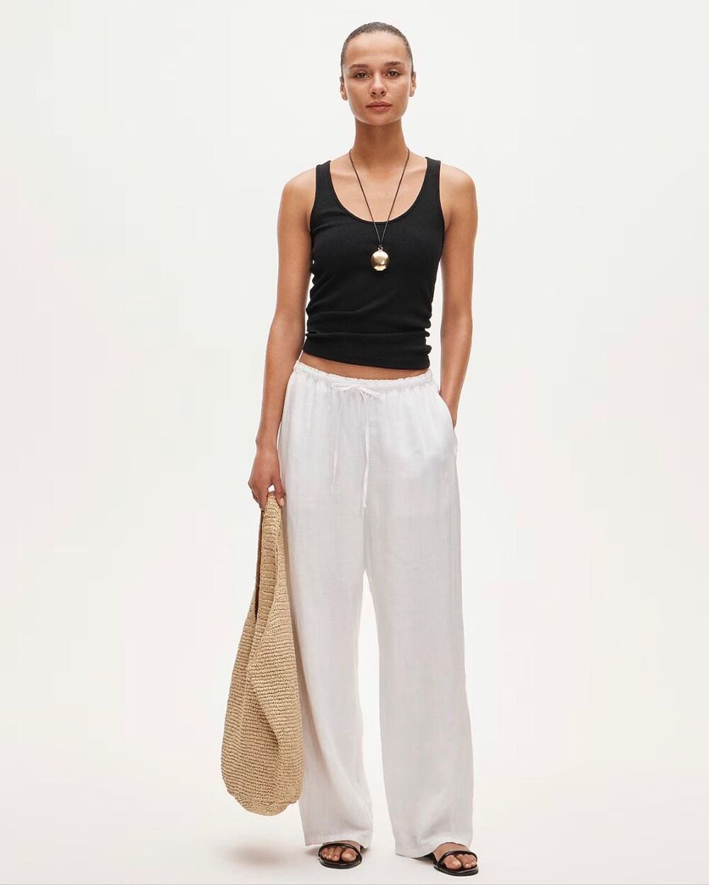 J. Crew Soleil pant in linen White NWT size XS